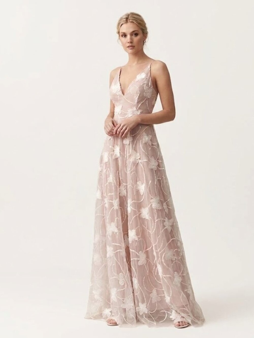 Helsi Josephine Sleeveless V-Neck Formal Gown Size M NWT